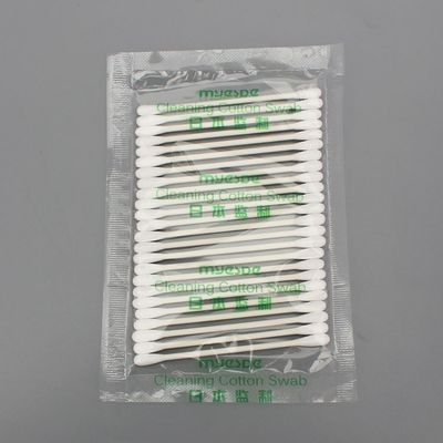 Lint Free Long Fiber Industrial Cleanroom Swabs Absorbent Makeup Cotton Buds