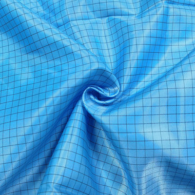 5mm Square Grid Antistatic ESD Fabrics Material For Lab Coats Apron