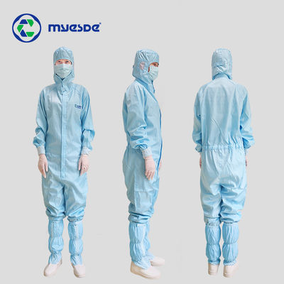 Antistatic Smock Reusable ESD cleanroom coverall antistatic uniform with hood esd lab Coats Clean Room Garments