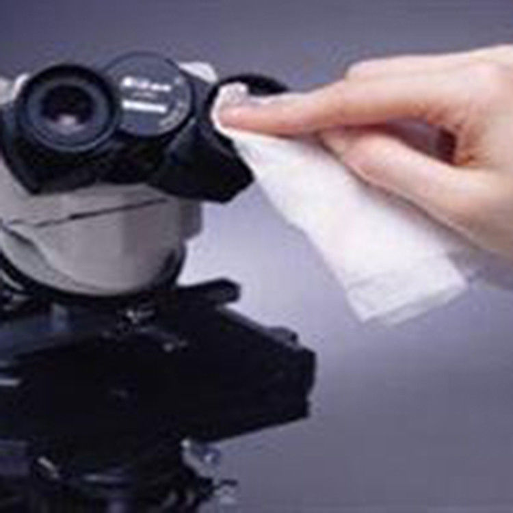 Sealed Cleanroom Pre Wetted Wiper 9 Inch Lint Free Cloth For Reduced Fiber Contamination