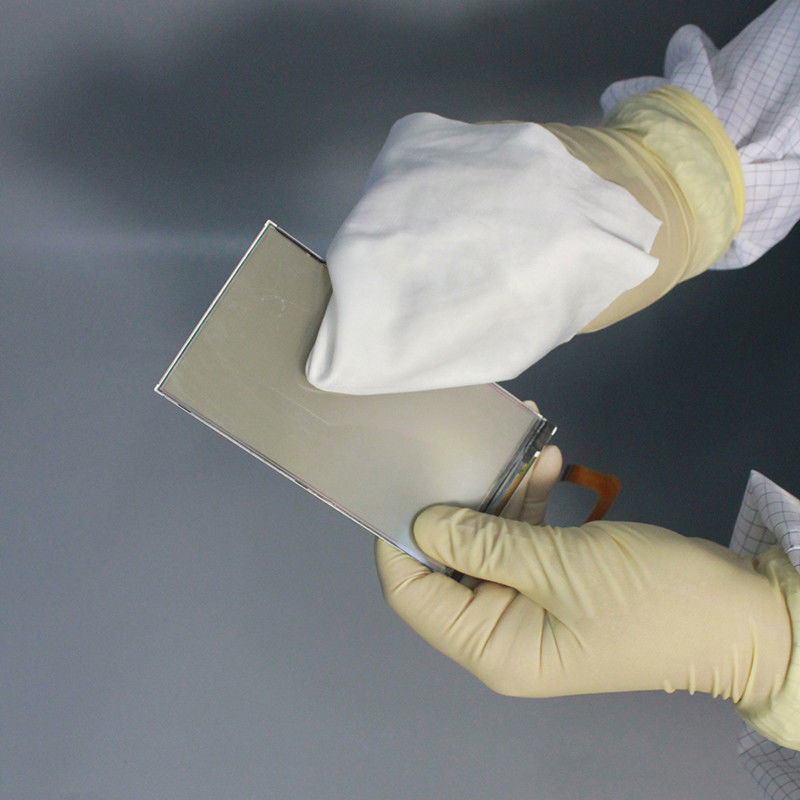 Class 100 Microfiber Wipes 4 Inch 195gsm Laser Cutting Lint Free Cloth
