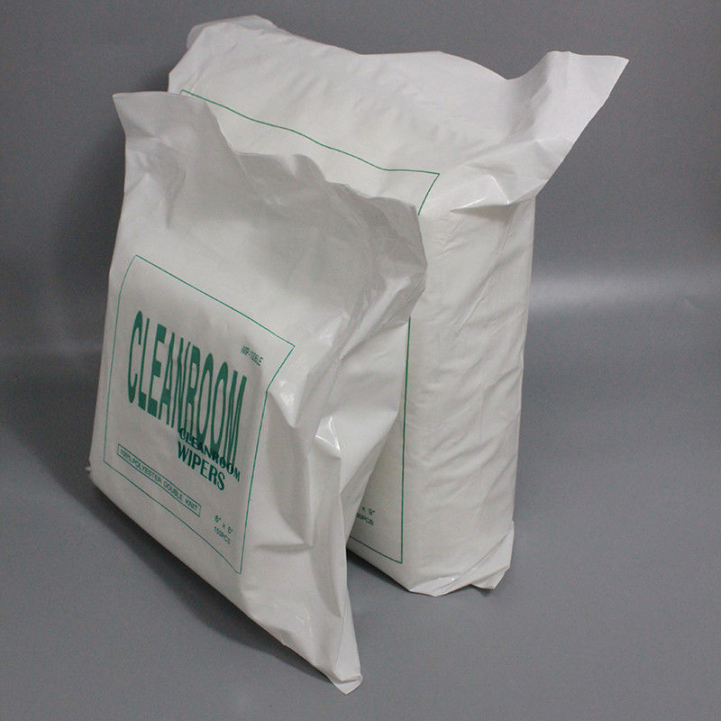 High Absorbent Lint Free Dry Wipes Class 1000 4 Inch Lab Disposable Ultrasonically Sealed
