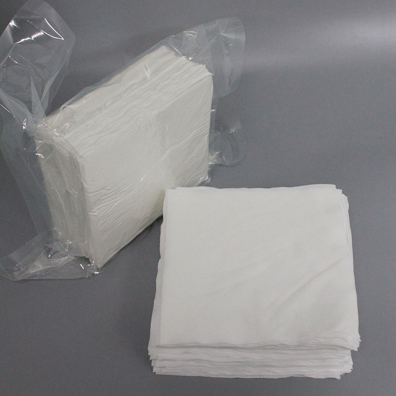 Class 100 6inch Two Layer Cleanroom Wipes Polyester Wipes For Cleaning LCD Screen