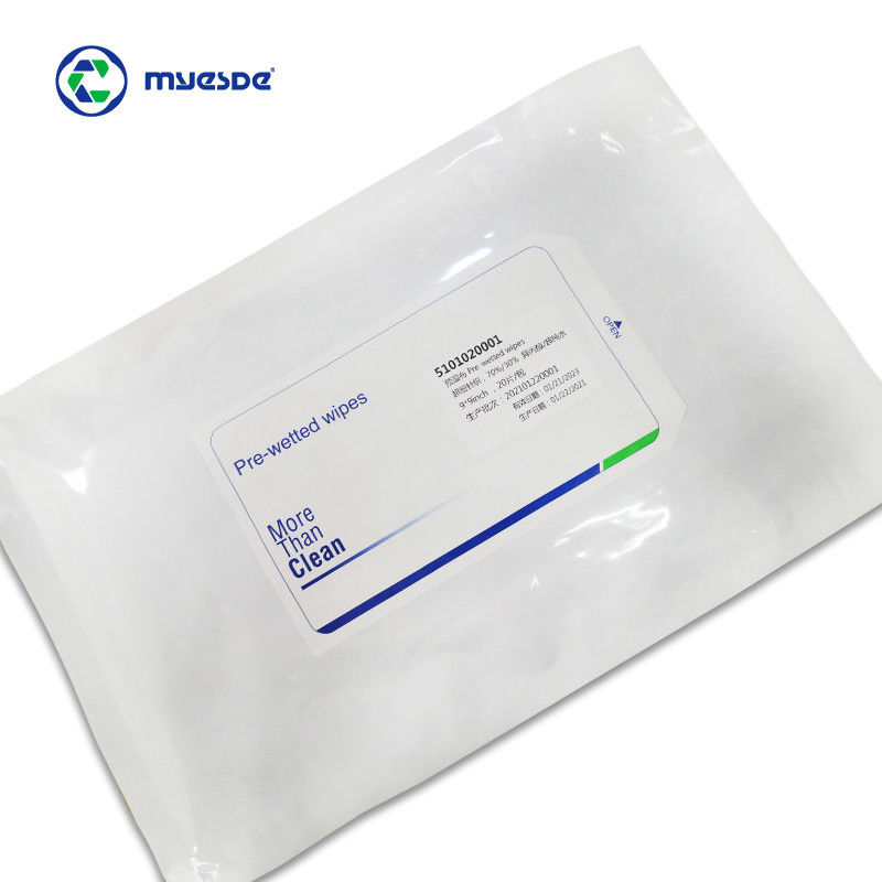 Microfiber Industrial IPA Clean Room Wipes 20x20cm Saturated Wipes
