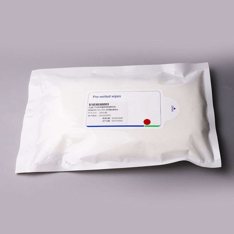 9 Inch 70% Cleanroom IPA Wipes Non Woven Sterile Cleansing Wipes For Industrial Use