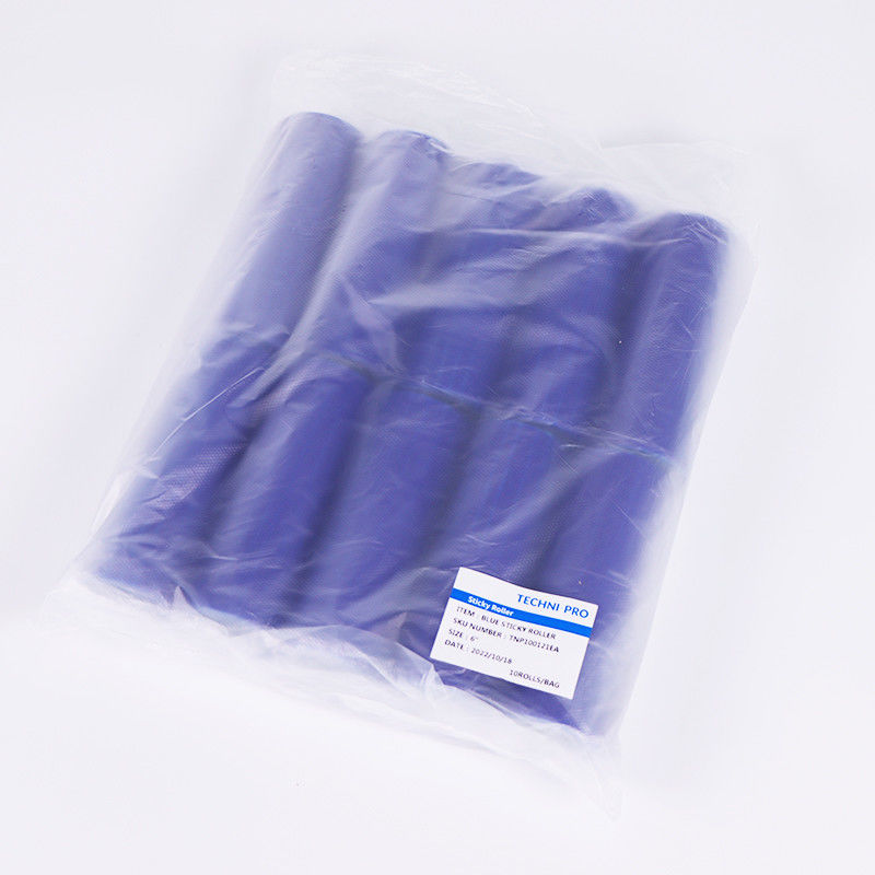10 Inch 250mm Cleanroom Sticky Roller Specializing PE Rubber Disposable Rug Lint Roller