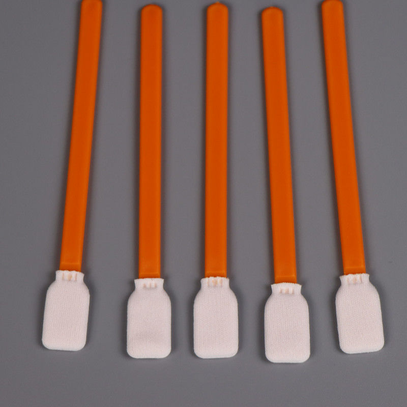 Double Layer Rectangle Head Laser Sealed Printer Head Cleaning Class 100 Knitted Polyester Tip Cleanroom  Swabs
