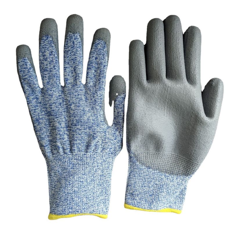 Custom Knitted Cleanroom Gloves Anti Skid Cut Resistant Working Hand Gloves